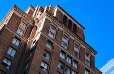 Top of an apartment building