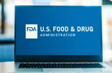 FDA logo on laptop screen