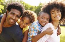 A family in park