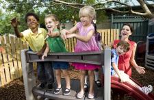 Kids playing outside 