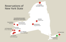 Map of reservations in New York State