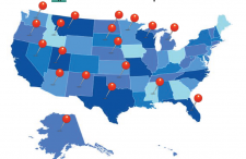 Map of states of participants' tribes in the Tribal Tobacco Products Taxation Survey