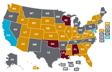 Screenshot of our e-cigarette registry bill map